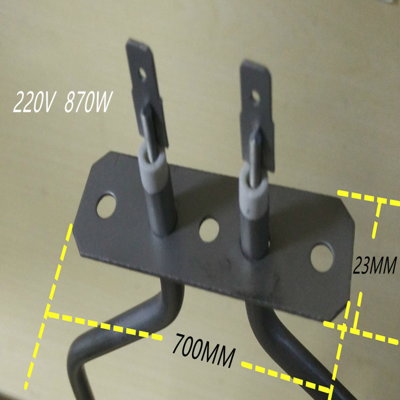 304 stainless steel heating element heating tube 220v electric oven heating element tube heater u-shaped heating element 870w