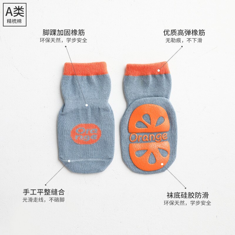 5 par / parti 0-5 år baby sokker anti-slip sokker til børn småbørn nyfødte antiskid baby pige dreng børns vinter sokker