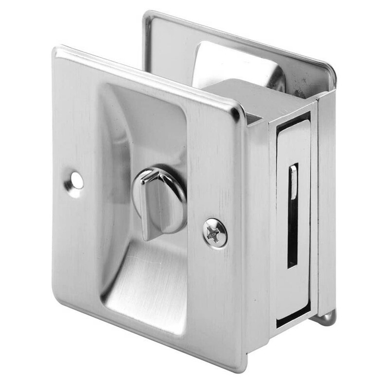Pocket Door Privacy Lock Stainless Steel Sliding Door Lock Buckle Sliding Door Lock Access Door Door Lock