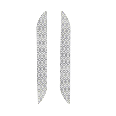 Car Reflector Sticker Car Exterior Accessories Adhesive Bumper Reflective Tape Reflex Exterior Warning Strip Protect Car Body: Silver