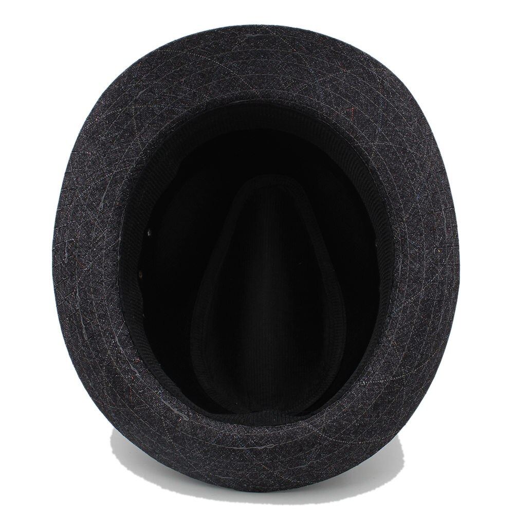 Chapeau Fedora en coton pour homme, 4 tailles, 57, 58, 59, 60CM, idéal pour l'automne et l'hiver