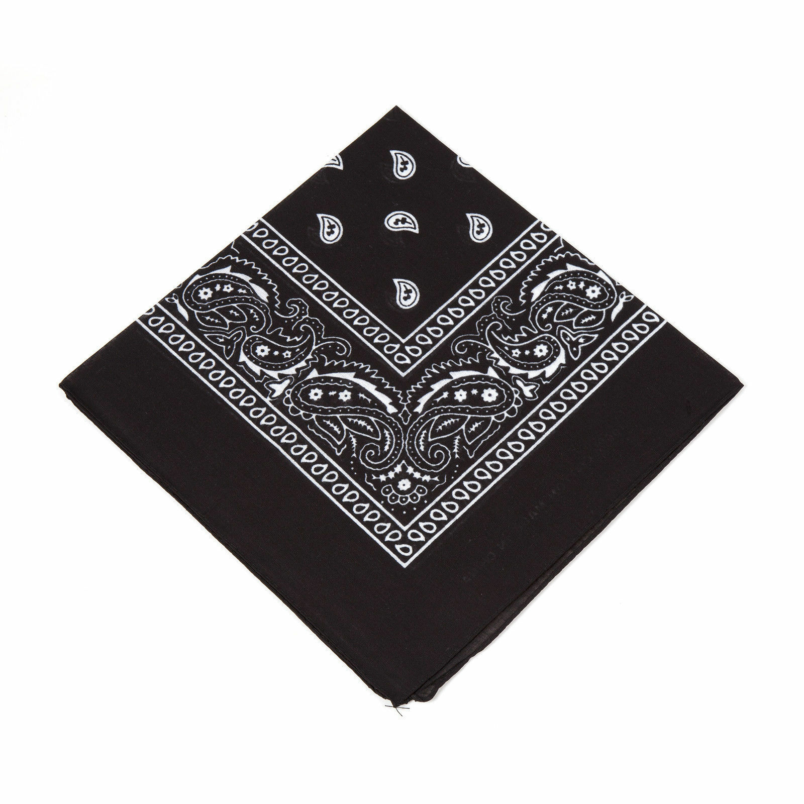 Pañuelo de Cachemira Extra grande para motoristas, pañuelo de cabeza en 8 colores, suave y ligero, disponible en EE. UU.: Negro