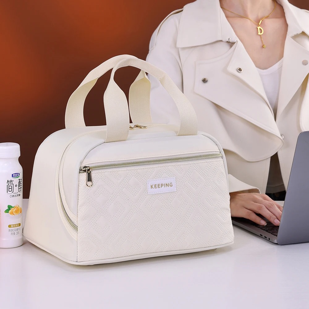 Large Lunch Bag Women Waterproof Concise Convenient Fresh Cooler Bags Thermal Breakfast Food Box Portable Picnic Travel