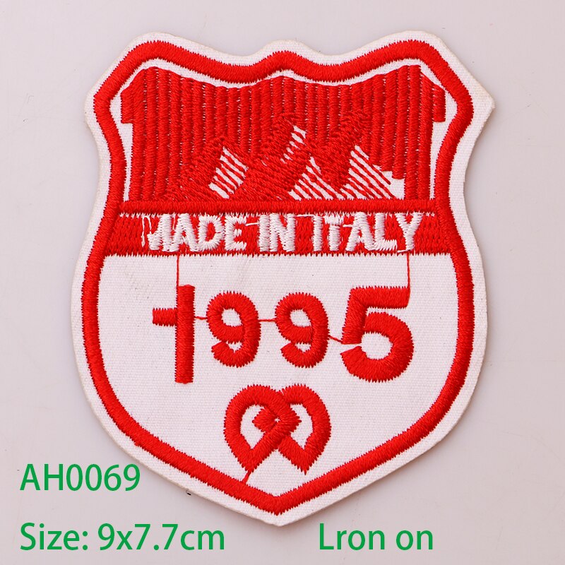 2 STUKS Digitale medaille, klok pictogram Geborduurde Ijzer op Patches voor Kleding DIY Strepen Kleding Patchwork Stickers Custom Badges: AH0069