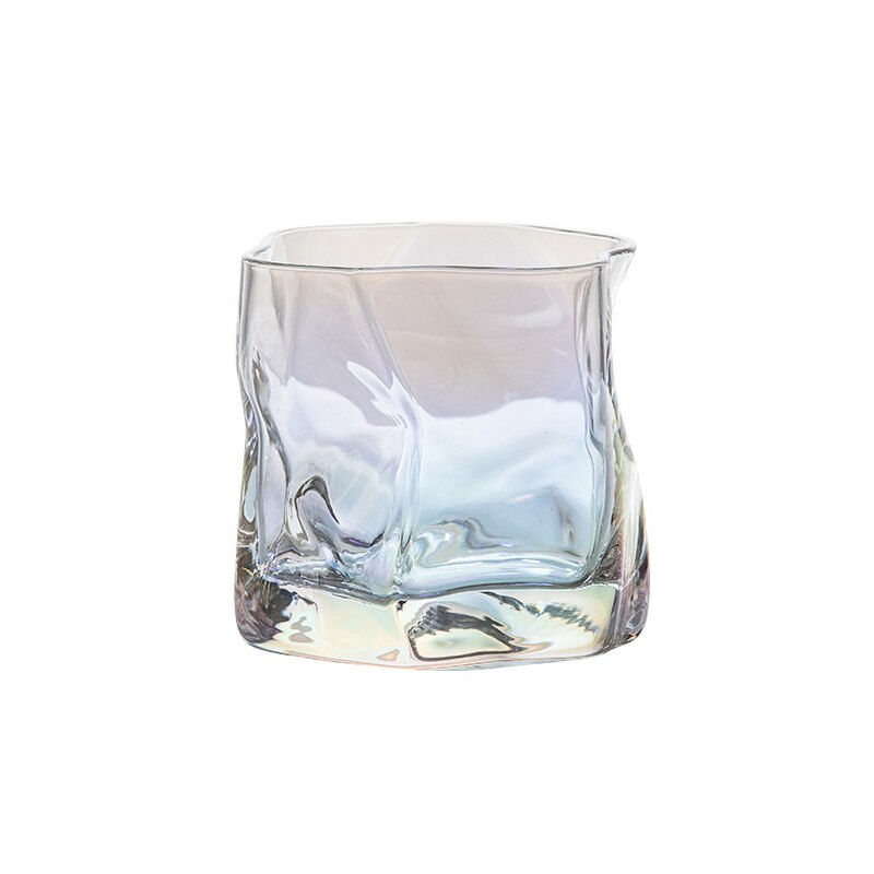 Irregular Shape Whiskey Glasses Artwork Wrinkle Whiskey Cognac Brandy Snifters Cup XO Tumbler Crystal Whiskey Glasses: 1pc 02