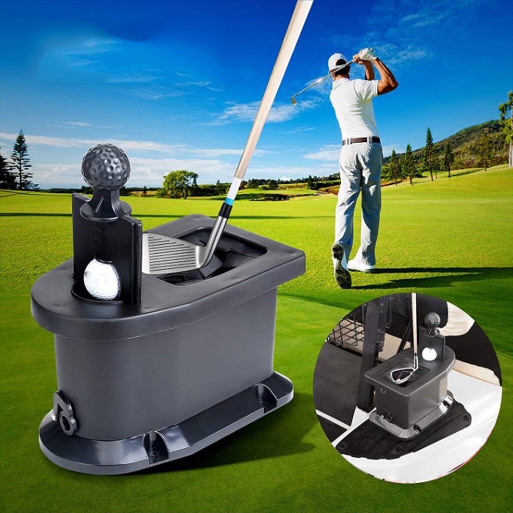 Premium Golf Ball Club Washer Cleaner Cleaning Machine Maintain Kit Black