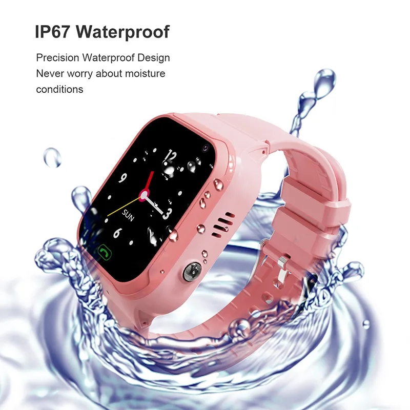 Per Xiaomi 4G Smart Kids Watch SOS Localizzazione GPS Fotocamera Sim Card Videochiamata Orologio telefonico Localizzatore GPS Smartwatch bambino impermeabile