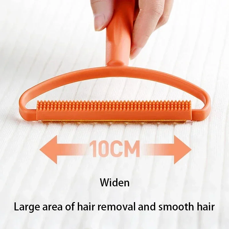 Rascador de pelo para ropa, eliminador de pelusas portátil de doble cara, removedor de pelo de mascotas, rodillo de pelusa Manual, alfombra, abrigo, suéter, cepillo de pelusa limpio