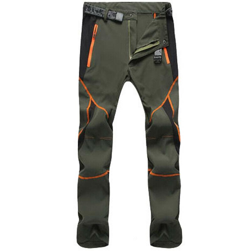 Summer Hiking Pants for Men Quick Drying Outdoor Workwear Men Clothing Color Stitching Climbing Pantalon Windproof Men's Pants: S / army green