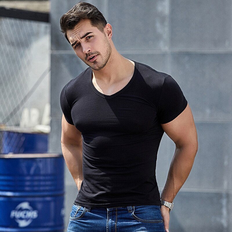 Eli 22 miesten lihas t-paita kehonrakennus fitness miesten topit puuvillasinglet plus t-paita gasp lyhythihainen t-paita
