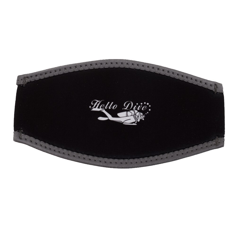 Zwart Rubber Scuba Duikbril Riem Met Neopreen Strap Padded Cover Wrap