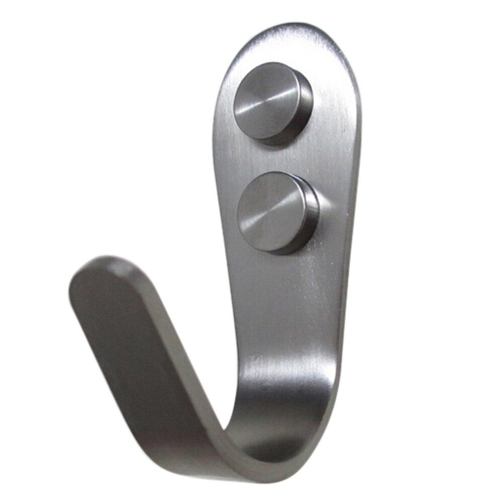 2 stuks roestvrijstalen haken, duurzaam en praktisch, 1.5/2/3mm- dikke geborstelde keukenhaken, kledinghaken, kledinghangers, kledinghangers, hoedenhangers, handdoekhangers