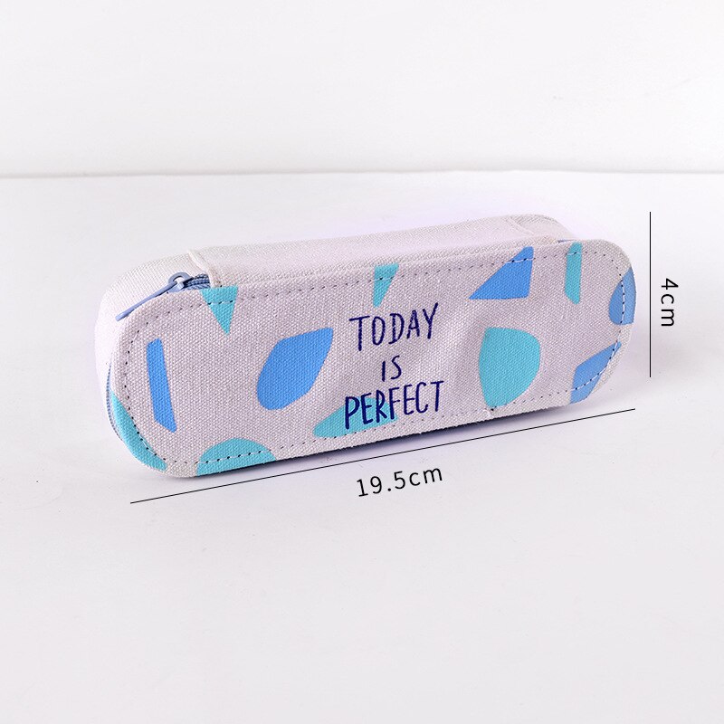 Large Capacity Canvas Pencil Cases Cute Kawaii Bear Pencil Box Big Pen Case For Girls Korean Stationery Office School Supplies