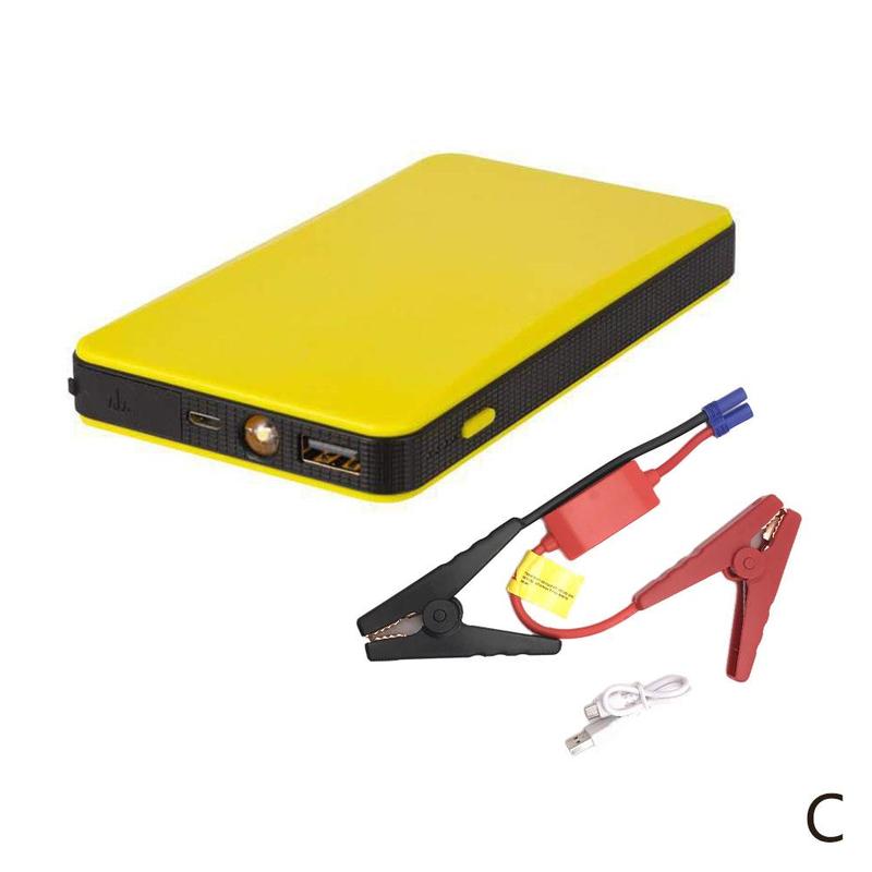 Mini Portable 12V Car Battery Jump Starter Auto For Cell Start Power Car Power & Phones Bank Engine Jumper Starting Com V6D2: C