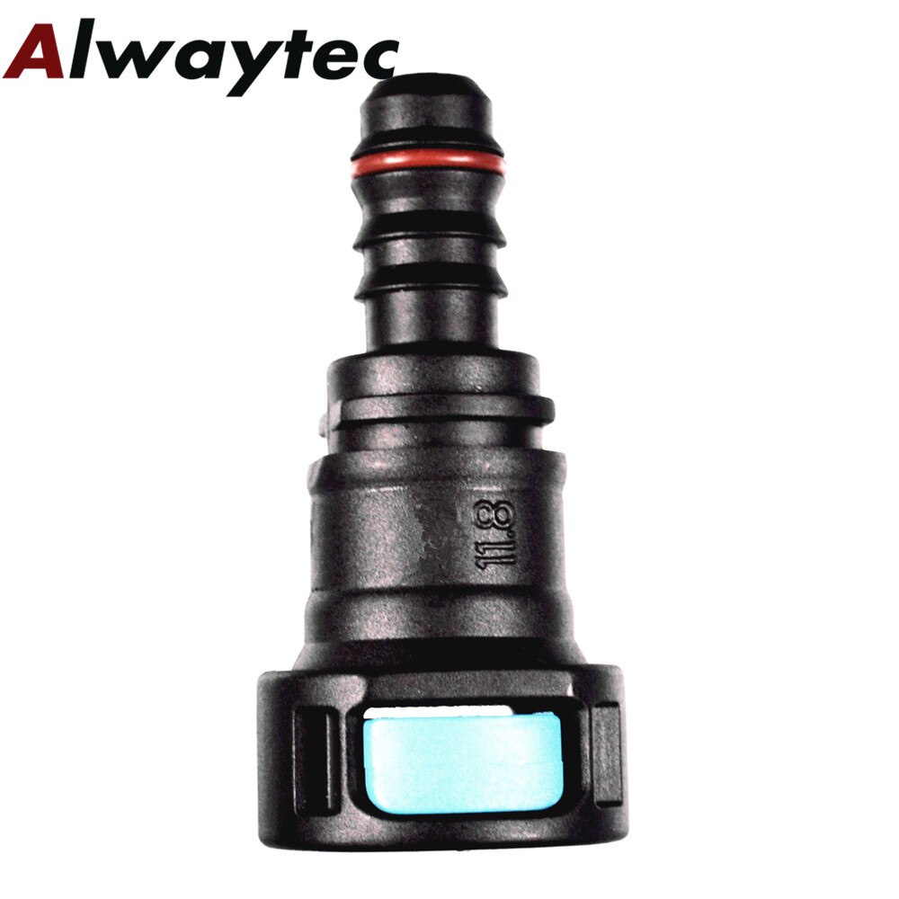 Auto parts 11.8mm SAE1/2 Large Hose Connector Fuel Line Fitting Connector Elbow Plastic Coupling: G50 ID9-5PCS