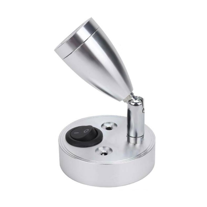 12V LED Spot lampe de lecture interrupteur pour camping-car caravane bateau RV camping-car camion lumière LED Spot applique murale: Upright 1W