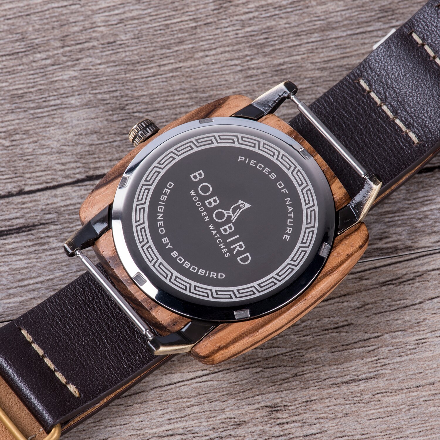 Bobo Vogel Часы Женские Waterdichte Quartz Dames Horloge Lederen Band Klassieke Vierkante Dial Vrouwen Horloges Custom Voor Haar