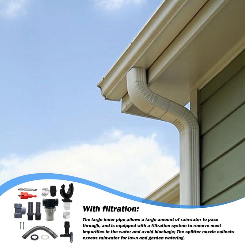 Rain Water Catching System Rainwater Harvesting System Efficient Rain Barrel Kit For Rainwater Collection From Gutter Rainwater