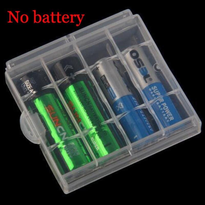 Centechia 1 Stks/partij Mini Draagbare Plastic Battery Case Holder Opbergbox Voor Aaa/Aa Batterij Oplaadbare Full Cover