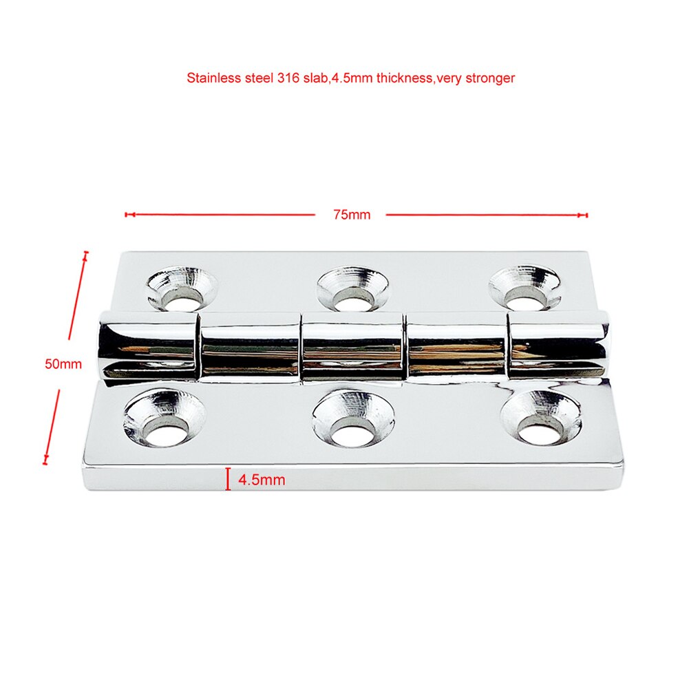 Corrosion Resistant Door Windows Hinge Marine Cabinet Hinge Stainless Steel Boat for Household Bedroom Accessories