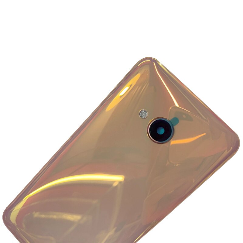 Battery Cover Rear Door With Camera Lens+Flash Light+Logo For HTC U Play Back Glass Cover Replacement