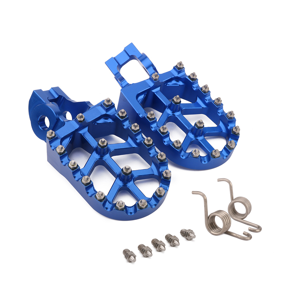 Motorcycle CNC Footpeg Gear Shift lever For KTM SX SXF XC XCW EXC For Husqvarna TE TC FC FE 85 125 150 250 350 450 500 Dirt Bike: blue footpegs