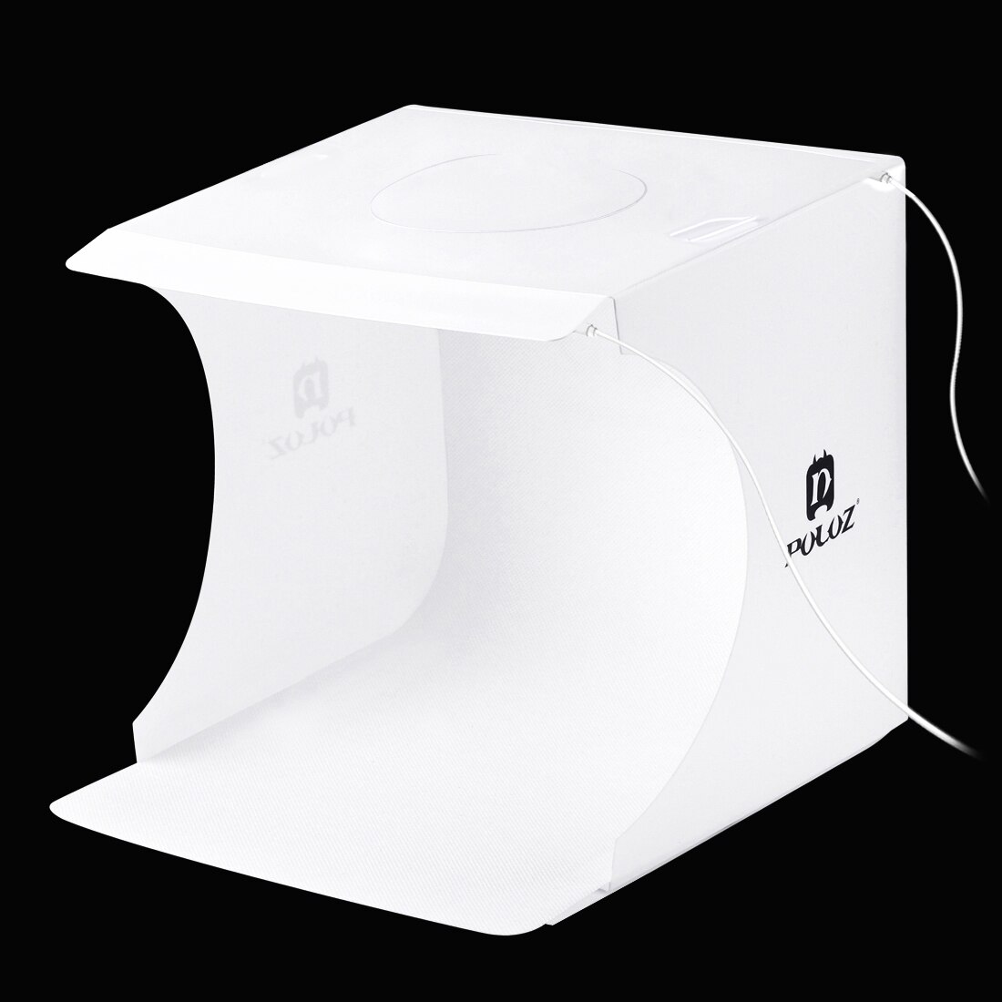 PULUZ 2 LED Portable Light Box Kit Mini Photo Studio Desktop Shooting Tent Photography Box Soft Box Fotobox &amp;6 Color Backdrops