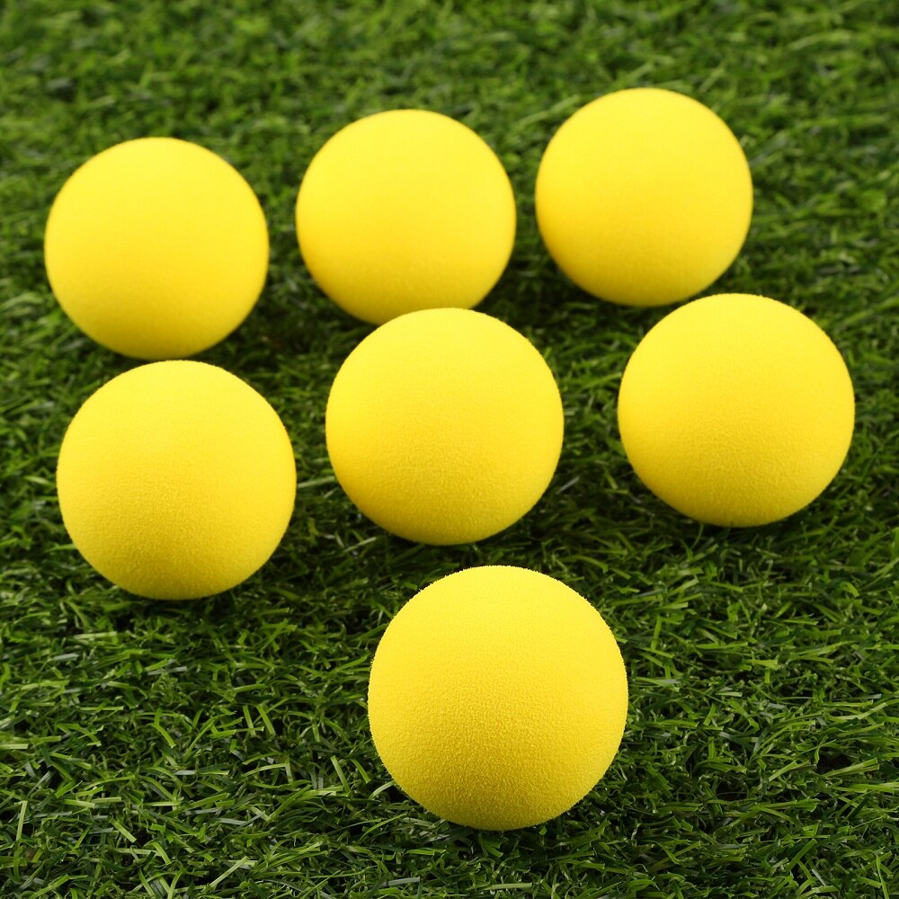 Pelota de Golf de goma EVA para practicar, pelota de entrenamiento de espuma suave para deportes al aire libre, patio trasero, 42mm de diámetro, Color brillante, 20 piezas