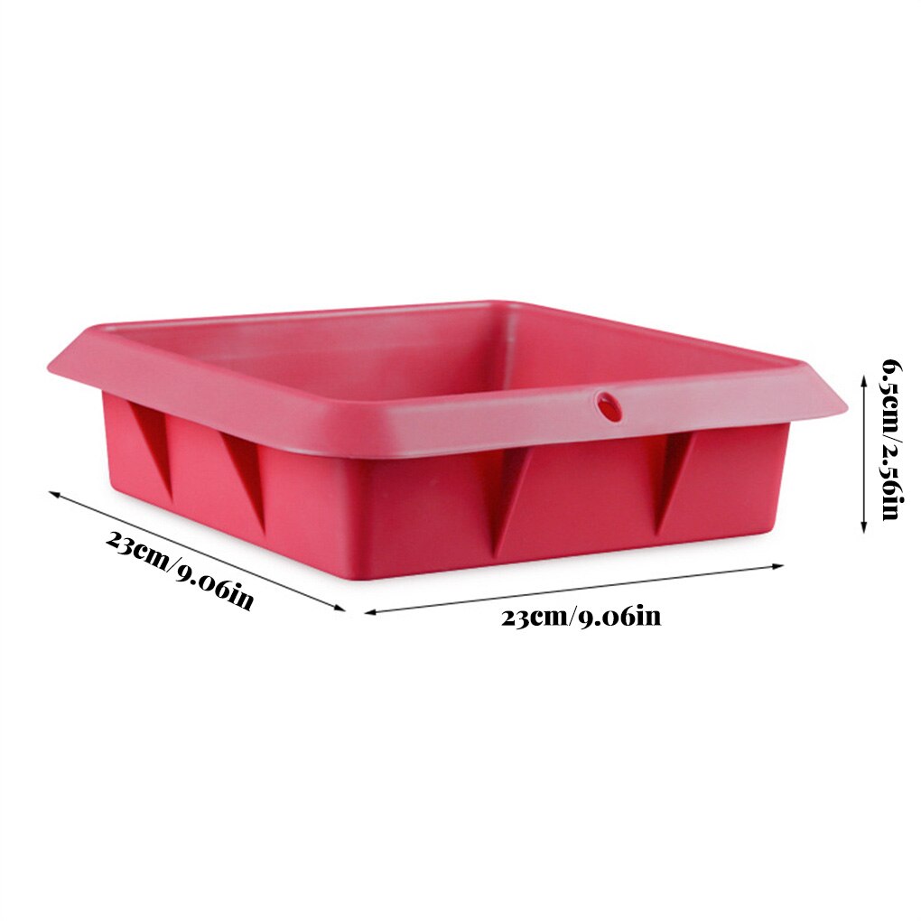 9-Inch Square Cake Pan, Non-Stick European-Grade Silicone Baking Pans Bakeware DIY Cake Tools