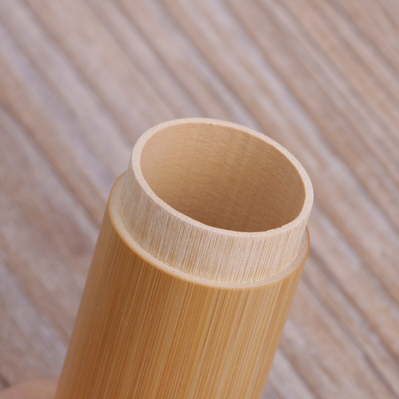 Tube de bambou boîte à thé hermétique petit récipient épices pot de stockage avec couvercle 4 taille