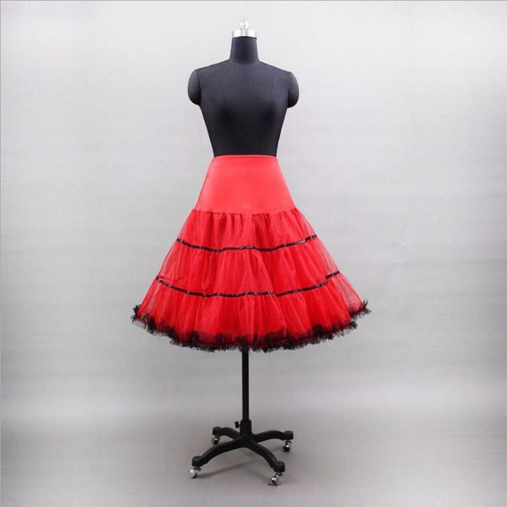 Crinoline Tulle Petticoat Short Woman Red Black Petticoat Girl Skirt Underskirt Kinderen Jupon