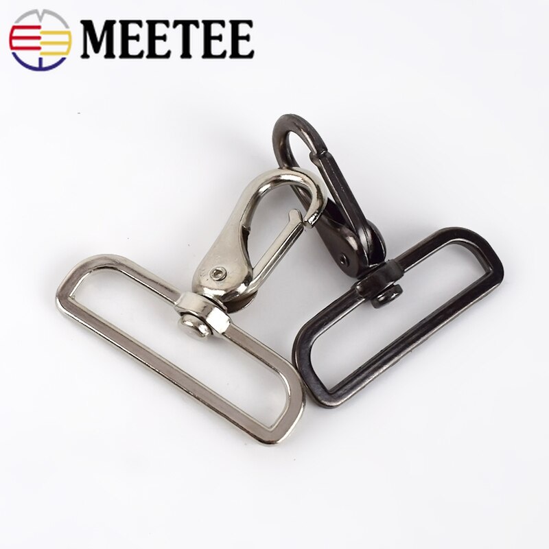 2/4 Stuks 50Mm Metalen Lederen Gespen Tas Riem Riem Swivel Haak Trigger Clip Gesp Hardware Sluiting Diy bagage Accessoires BF403