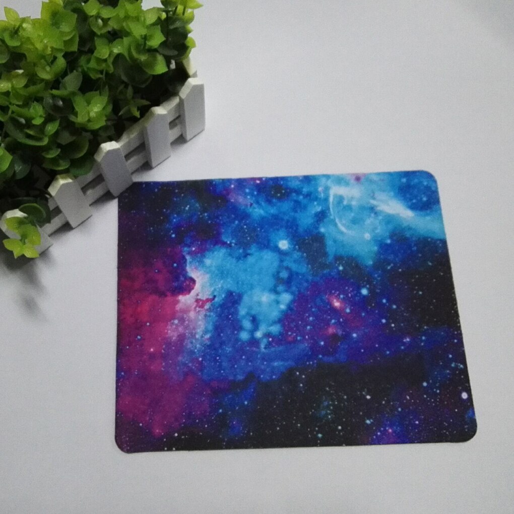 22X18 Cm Sterrenhemel Muismat Anti-Slip Zachte Rubberen Gaming Mousepad Home Office Desktop Muizen Mat computer Muismat