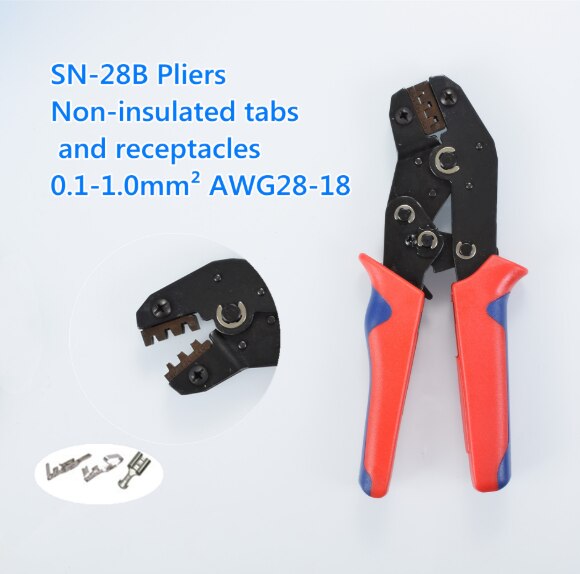 SN-28B 0.1-1mm ² Krimptang Tool Set-1550pcs 2.54 Mm Dupont Connectors En Crimp Pins, 460Pcs 2.54 Mm JST-XH Jst Connector Kit