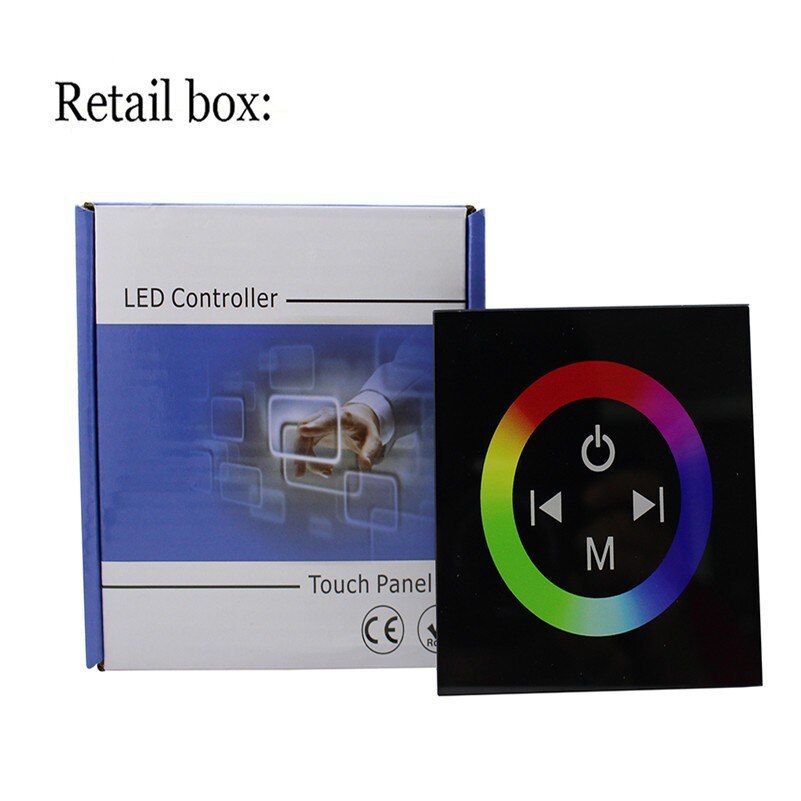 Rgb Glas Touch Panel Controller Muur Gemonteerde Led Home Verlichting Diy Led Controller Voor Paneel Licht, rgb Module, Rgb Strip 12-24V