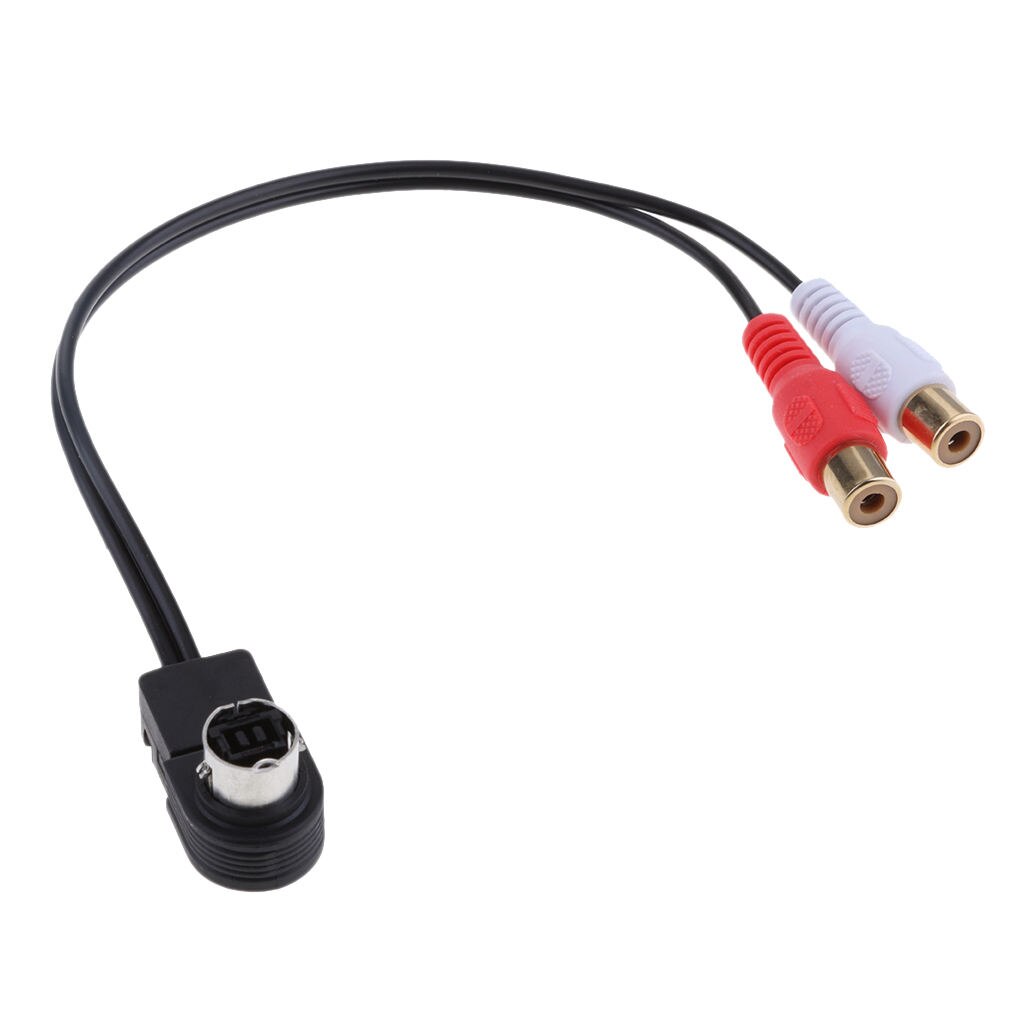 Ai-Net Rca Aux Kabel Om 2RCA Vrouwelijke Aux-ingang Adapter Kabel Voor KCA-121B Dvd Jvc Geluid Ingang Kabel 10Inch