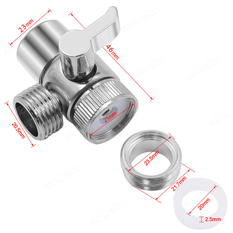 Faucet Switch Adapter Kitchen Sink Splitter Diverter Valve Water Tap Sprayer Connector Toilet Bidet Shower Bathroom Accessories