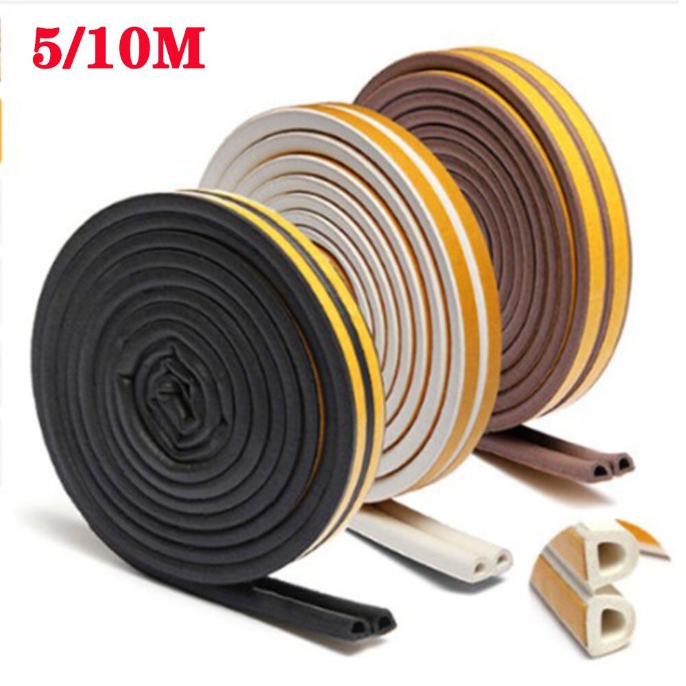 Installed self-adhesive doors and Windows sound-proof sealing strip window wood door joint windproof crash-proof rubber strip