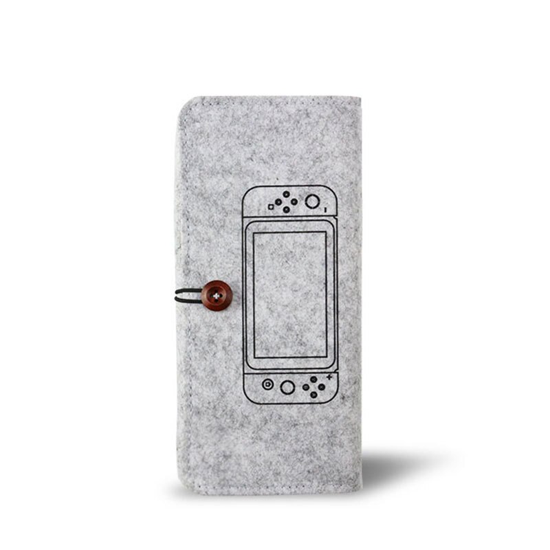 Für Nintend Schalter Lagerung Tasche Bunte Schutzhülle Durchführung Tragbare fallen für Nintend Schalter Nintendoswitch NS Spiel Zubehör: grau