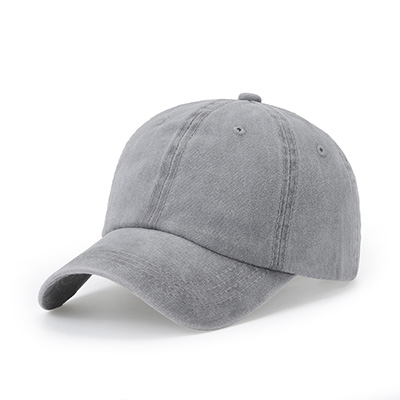 Black Baseball Cap Men Solid Snapback Gorras Cotton Hats Wash Hat Men Women Solid Street Simple Caps snapback hat: Grey