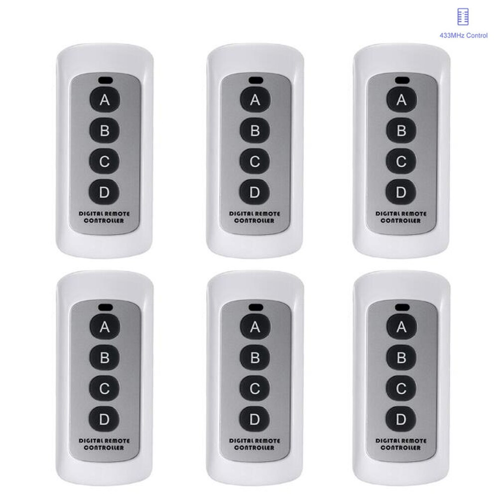 wireless digital remote controller RF433 433MHZ RF 433 remote control equipped support wall light RF433 switch no battery