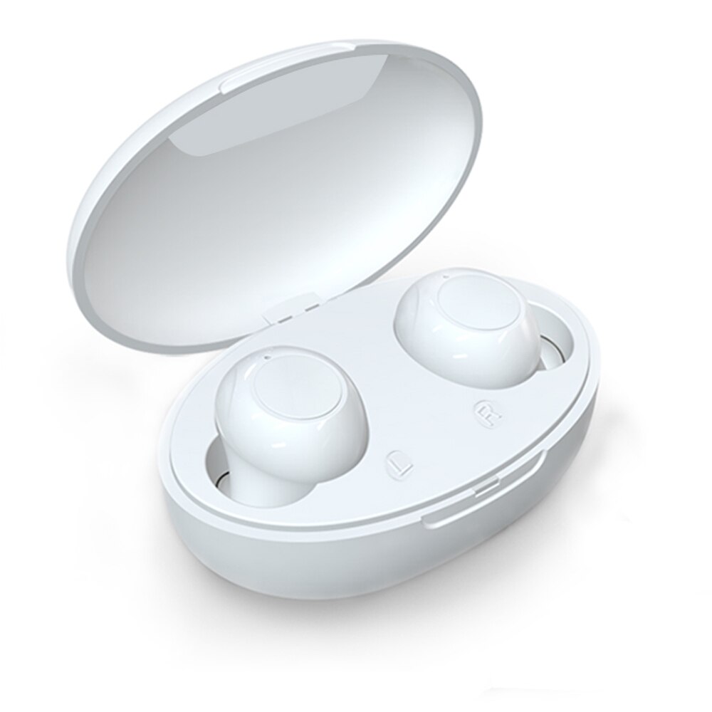 Audífono inteligente recargable para sordos, amplificador de bajo ruido, dispositivo de tono ajustable, 1 par: white