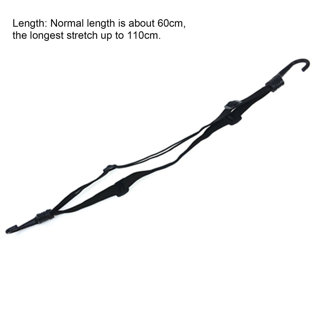 Cuerda Elástica retráctil para casco de motocicleta, accesorio con dos ganchos, Universal, equipaje, correa Flexible, lazos con cinturón