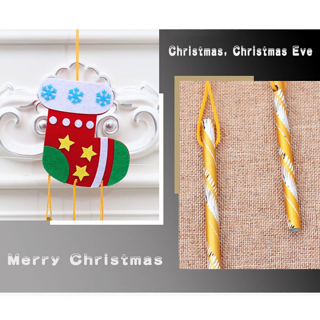 Christmas DIY Handmade Wind Chimes Pendant Prizes And Decorations Christmas Tree Ornaments Navidad Decorations