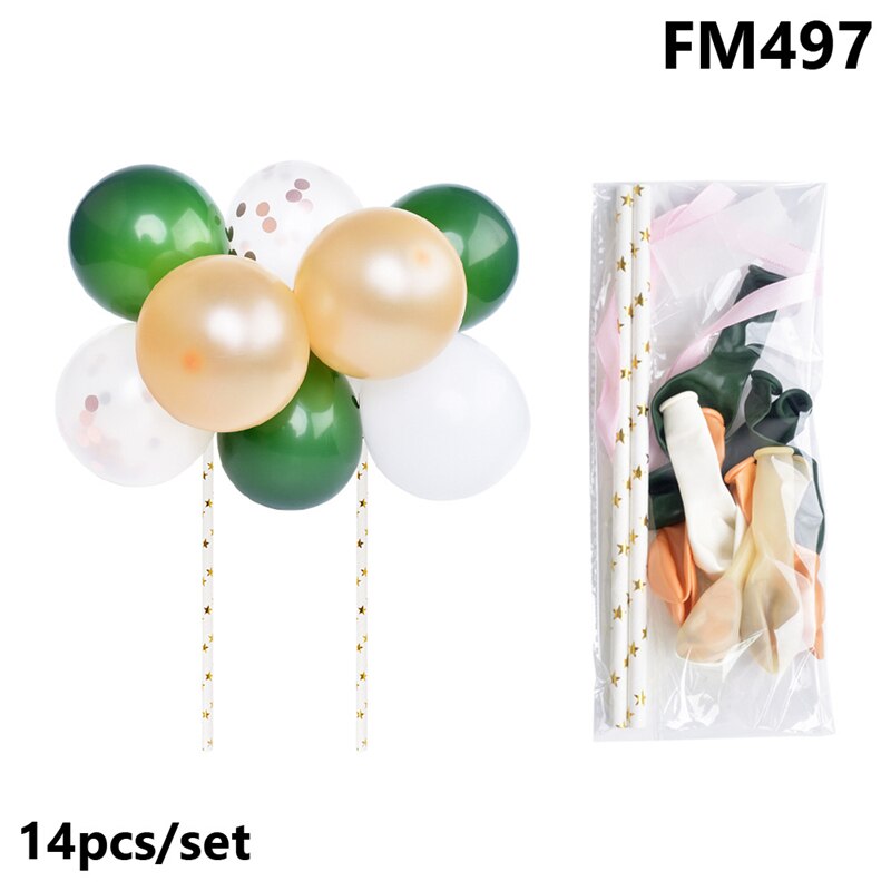 Balloons Cake Topper Cloud Shape Confetti Balloon Cake Topper With Paper Straw for Birthday Baby Shower Wedding Party Decoration: 1