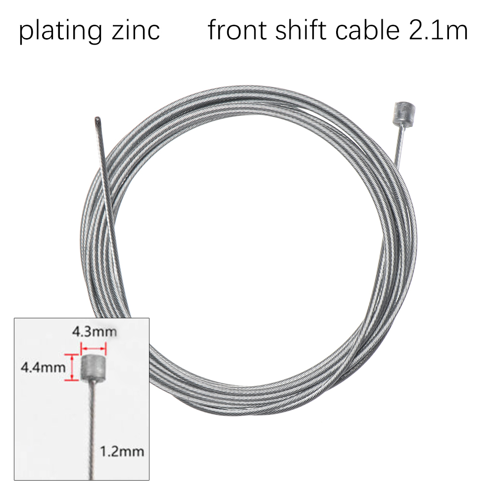 1pc rustfrit stål/beklædning zink fast gearskifter gearskifter/bremseledningskabel kerne indvendig wire mtb landevejscykeldel: 2