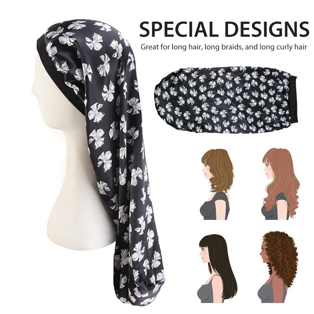 Long Hair Bonnet Sleep Cap Sleep Hats Wrap Night Cap Hair Care Bonnet Nightcap For Women Men Unisex Cap Bonne Hair Loose Cap