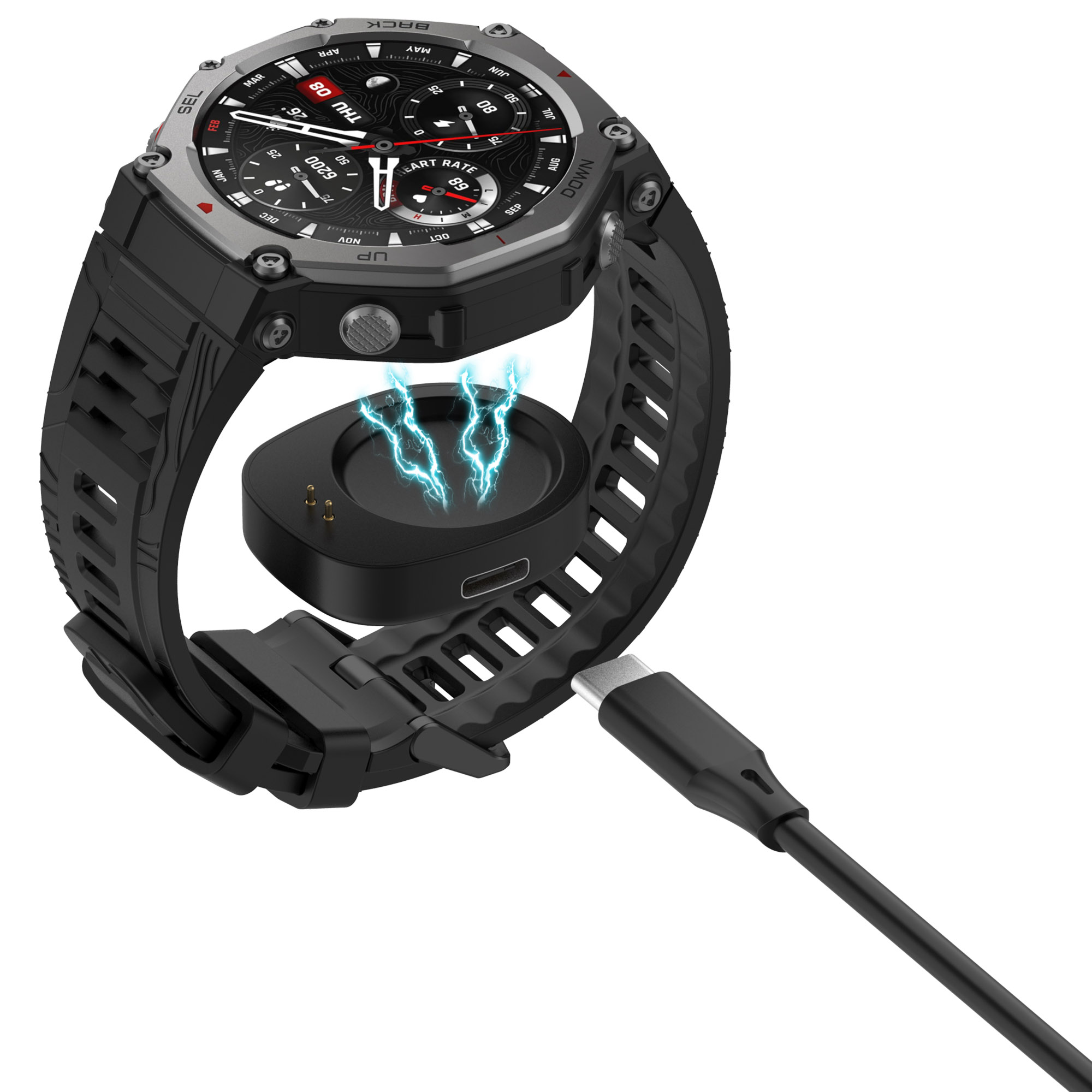 T-REX 3 A2322 Converter Charging for Amazfit Balance A2286 Smartwatch Charger Adapter Magnet Charge Replacement