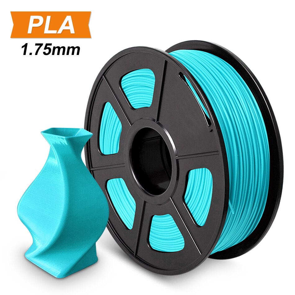 3D Printer Filament Skin PLA 1.75mm 1KG/2.2LB Spool Black Color with Lenght of 335m in Dimensional Accuracy+/-0.02mm: PLA Cyan