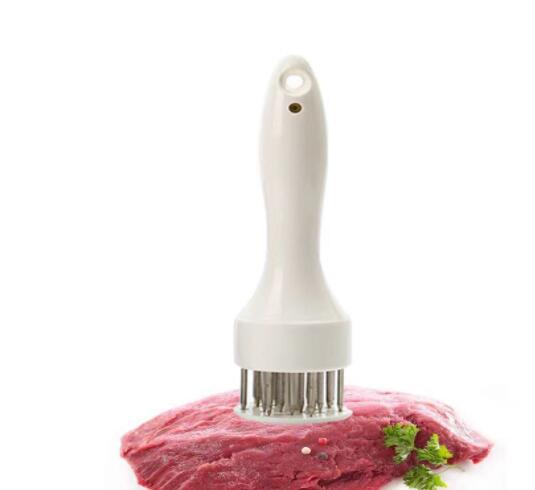 Beaf-mazo para carne, herramientas de cocina, martillo, tensor, cuchillo de acero inoxidable, 16/48 cuchillas: 16 pin white